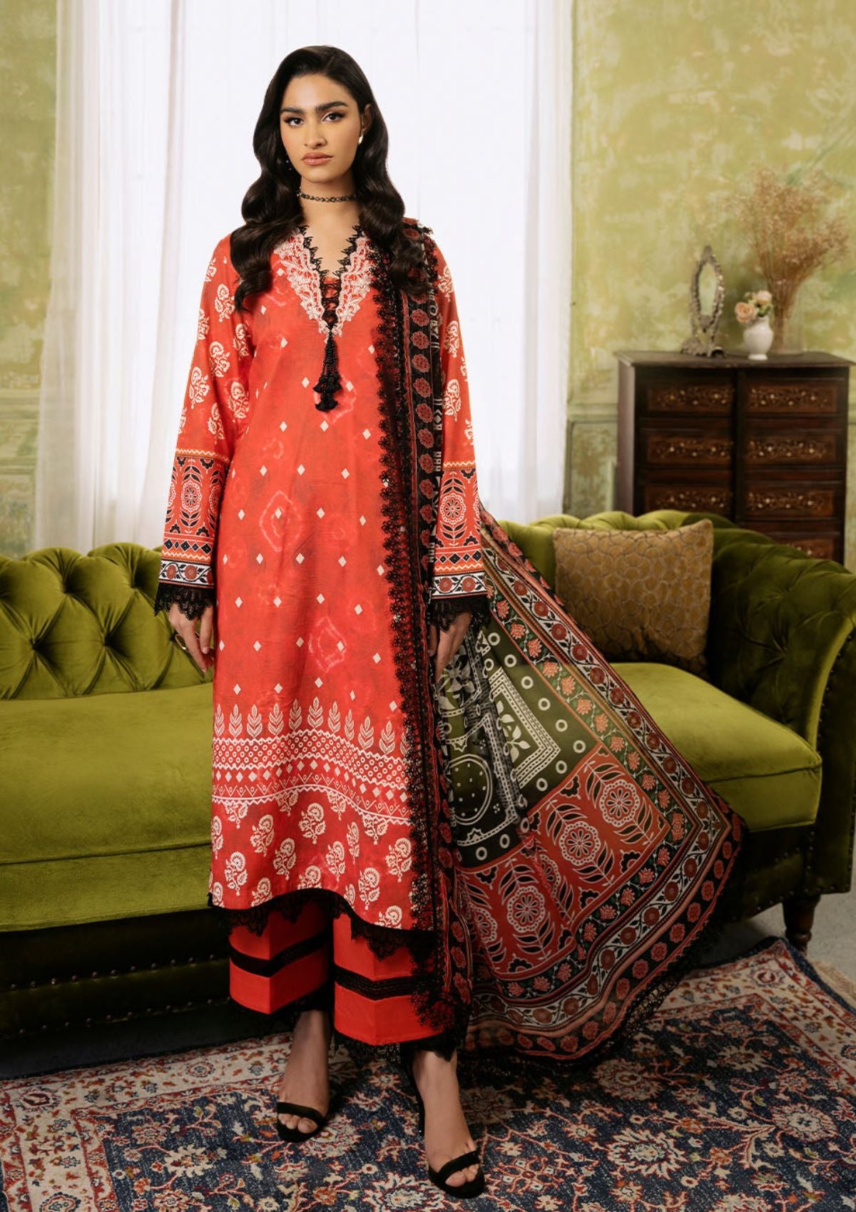 Lawn Collection - Roheenaz - Flora - Printed - RNP#8A - Solstice