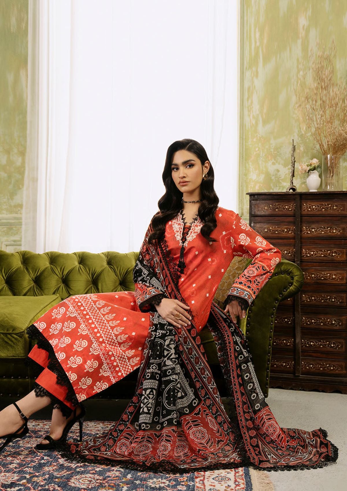 Lawn Collection - Roheenaz - Flora - Printed - RNP#8A - Solstice