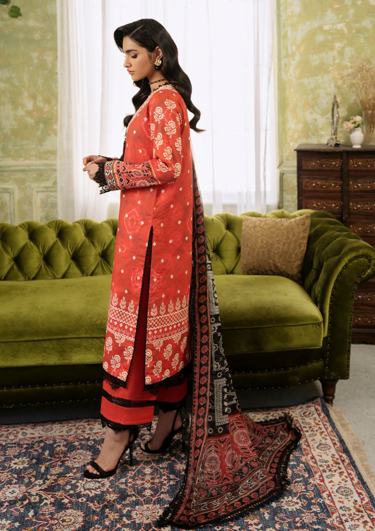 Lawn Collection - Roheenaz - Flora - Printed - RNP#8A - Solstice