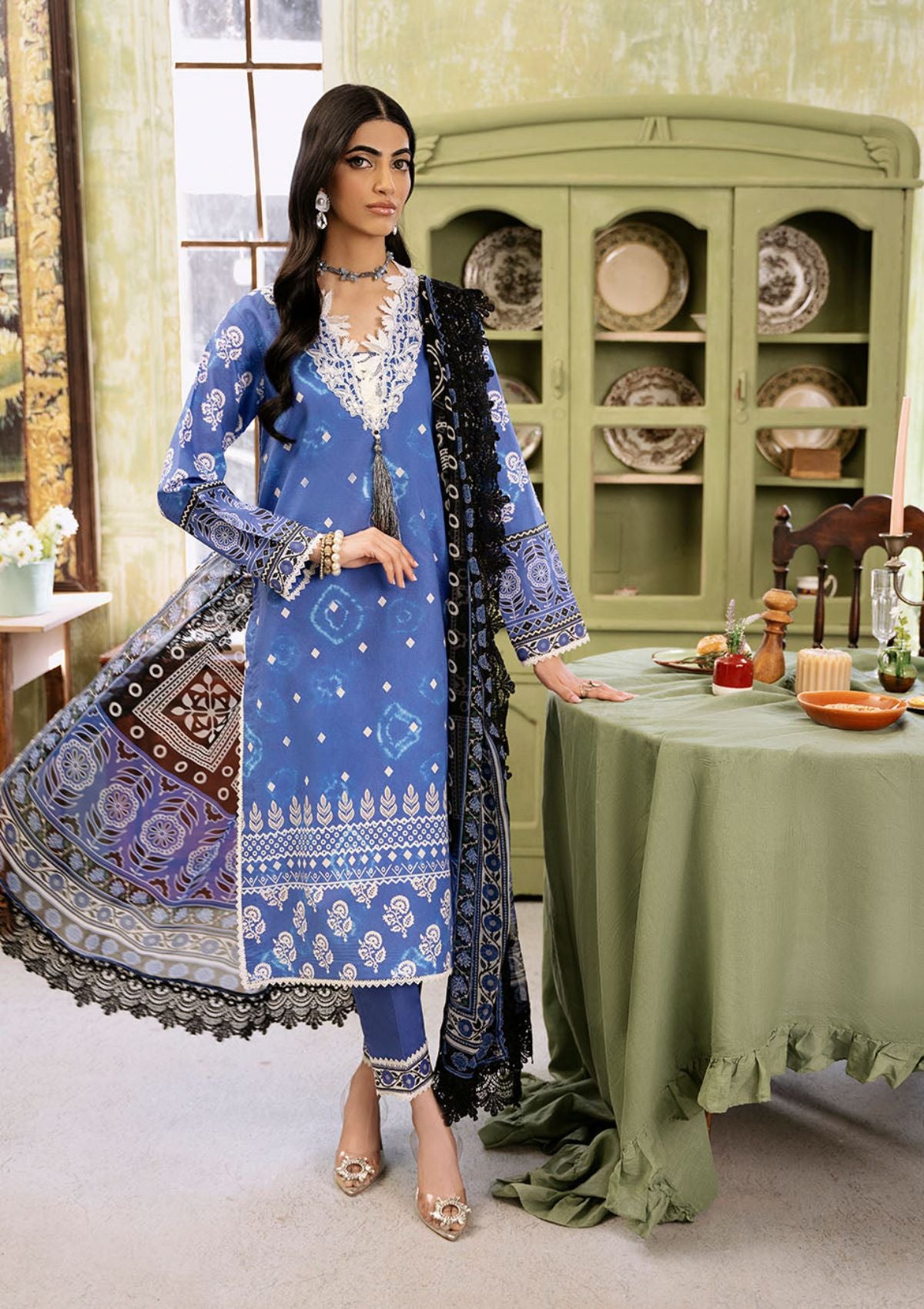 Lawn Collection - Roheenaz - Flora - Printed - RNP#8B - Ember