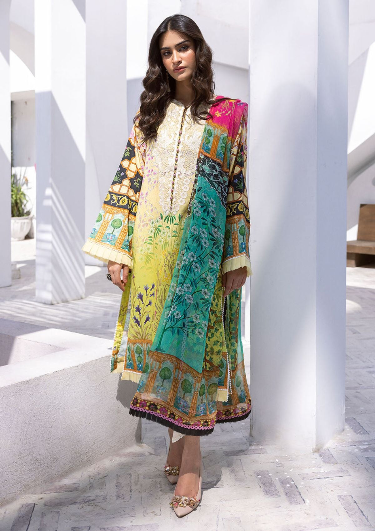 Lawn Collection - Roheenaz - Leya - 2a - Seaside Serenade