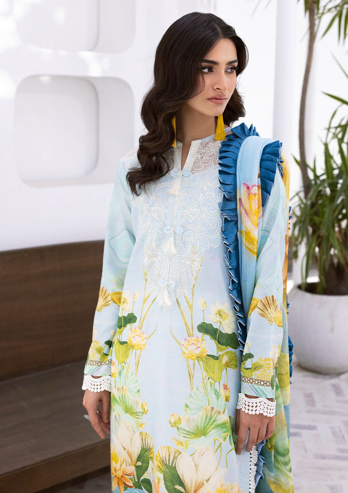 Lawn Collection - Roheenaz - Leya- 3b - Ocean Breeze