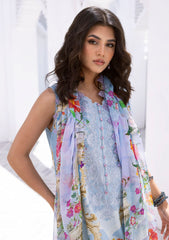 Lawn Collection - Roheenaz - Leya - 4b - Lagoon Lace