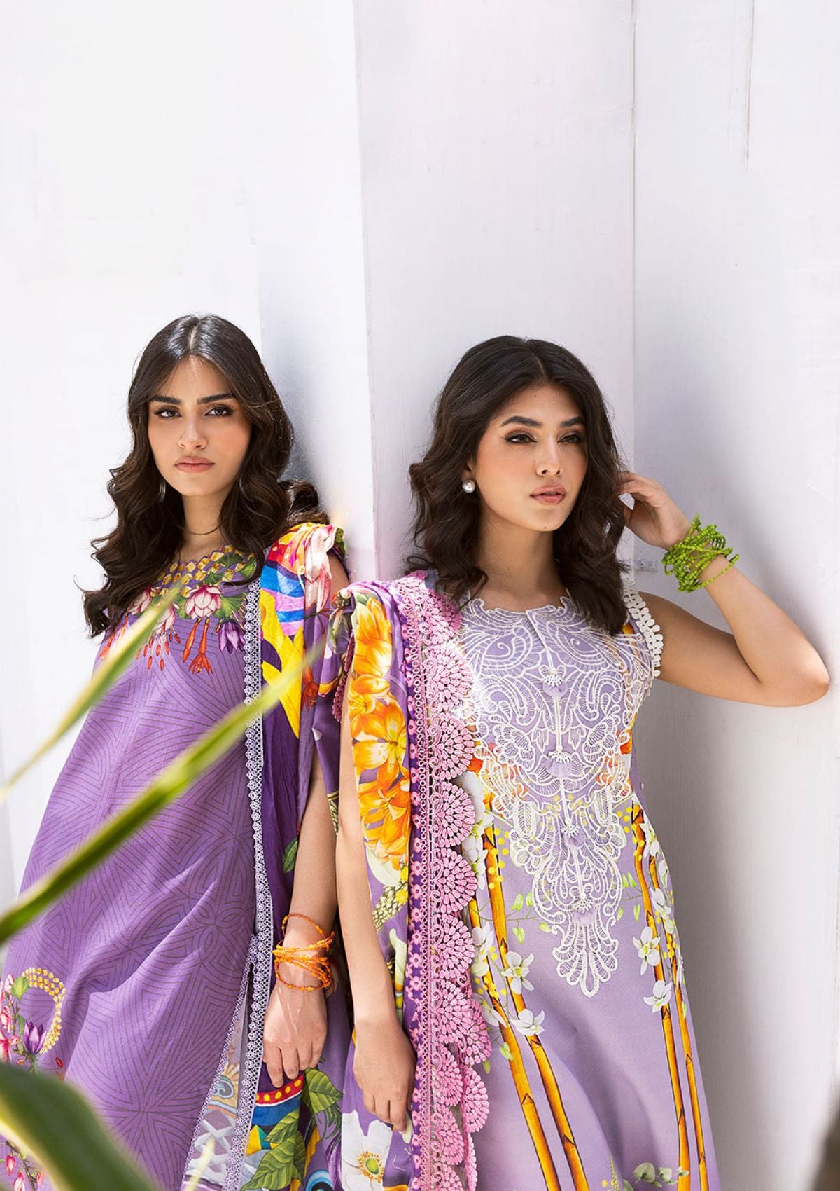 Lawn Collection - Roheenaz - Leya - 07a - Orchid Oasis