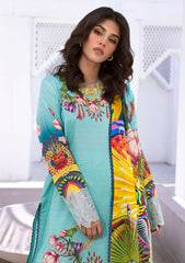 Lawn Collection - Roheenaz- 8b - Leya - Parrot Paradise