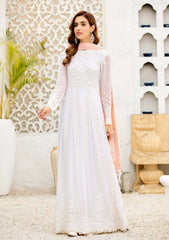 Formals Dress - Alizeh - Fashion - AF-NT-2238 - Peach Pearl