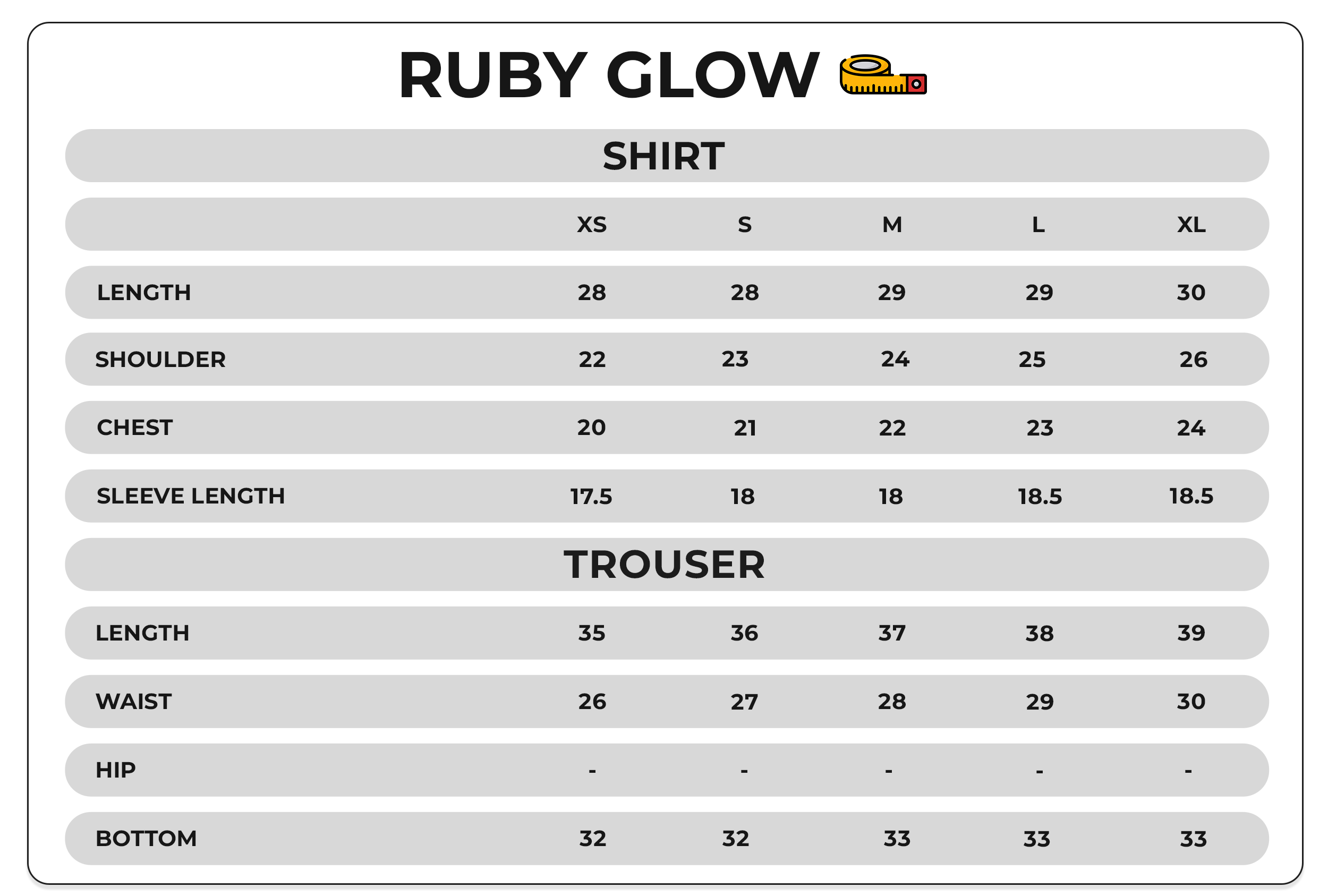 Size Chart Image