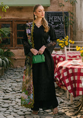 Lawn Collection - Mahnur - Mahrukh - Eid Edit 24 - ME24#8 - ROYAL BLACK