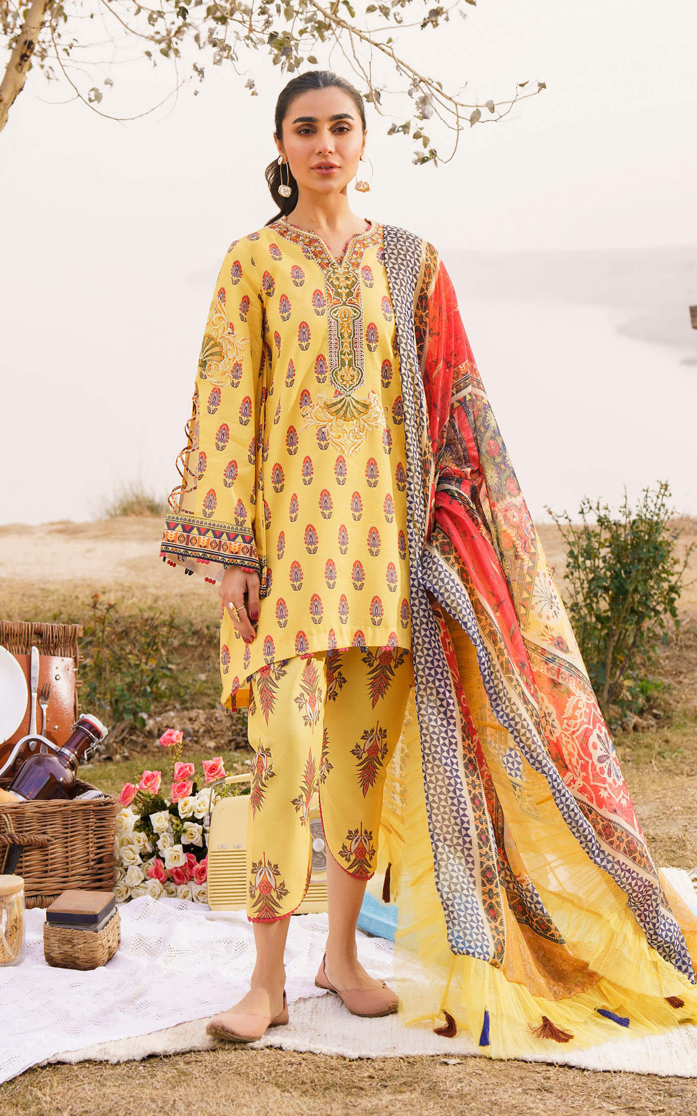 Lawn Collection - Asifa & Nabeel - Meraki - M#04 - SONNET