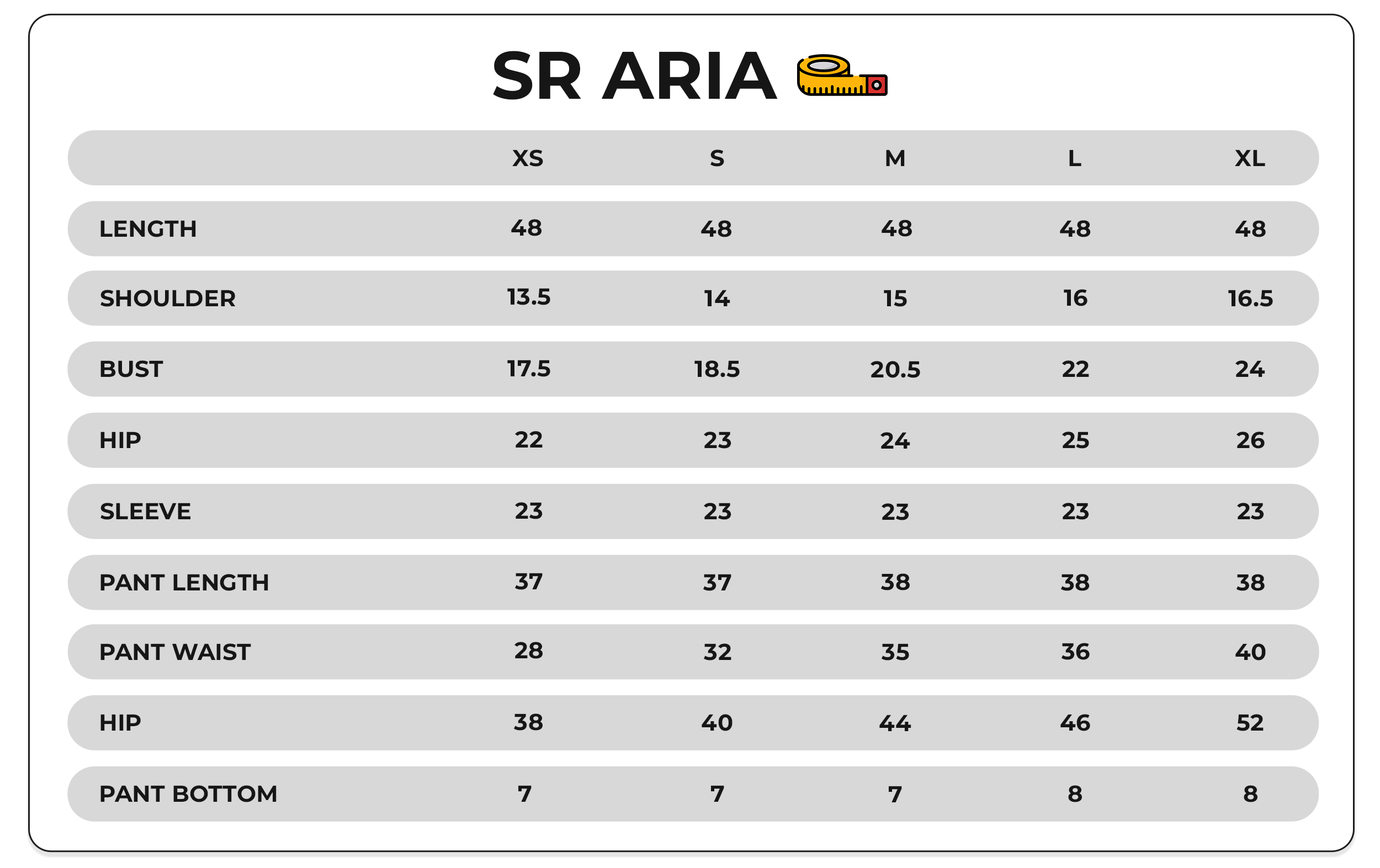 Size Chart Image