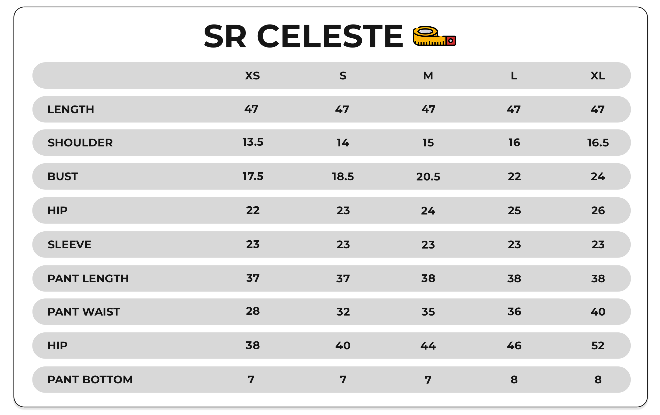 Size Chart Image