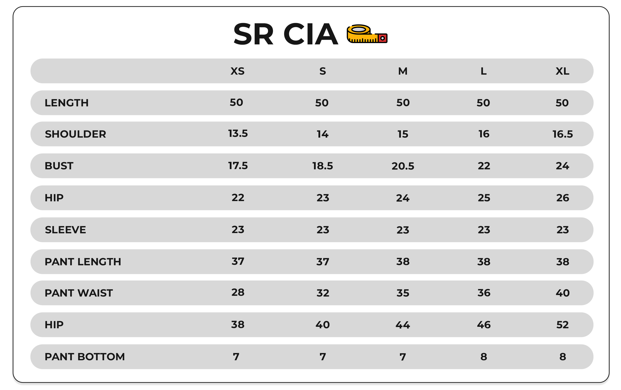 Size Chart Image