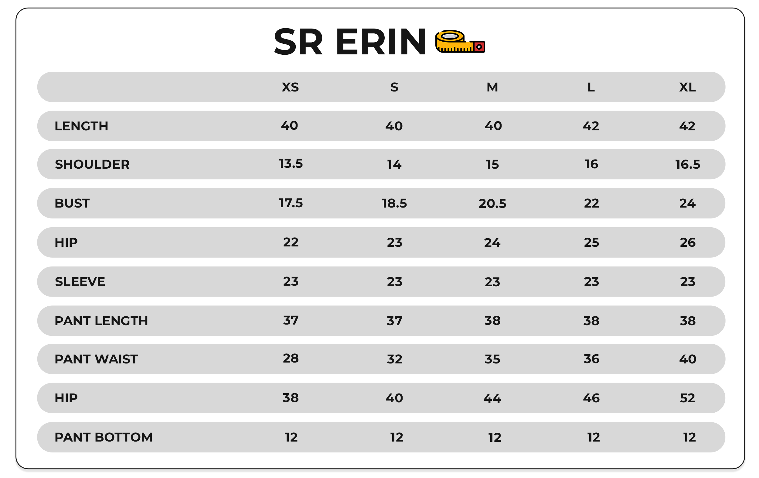 Size Chart Image