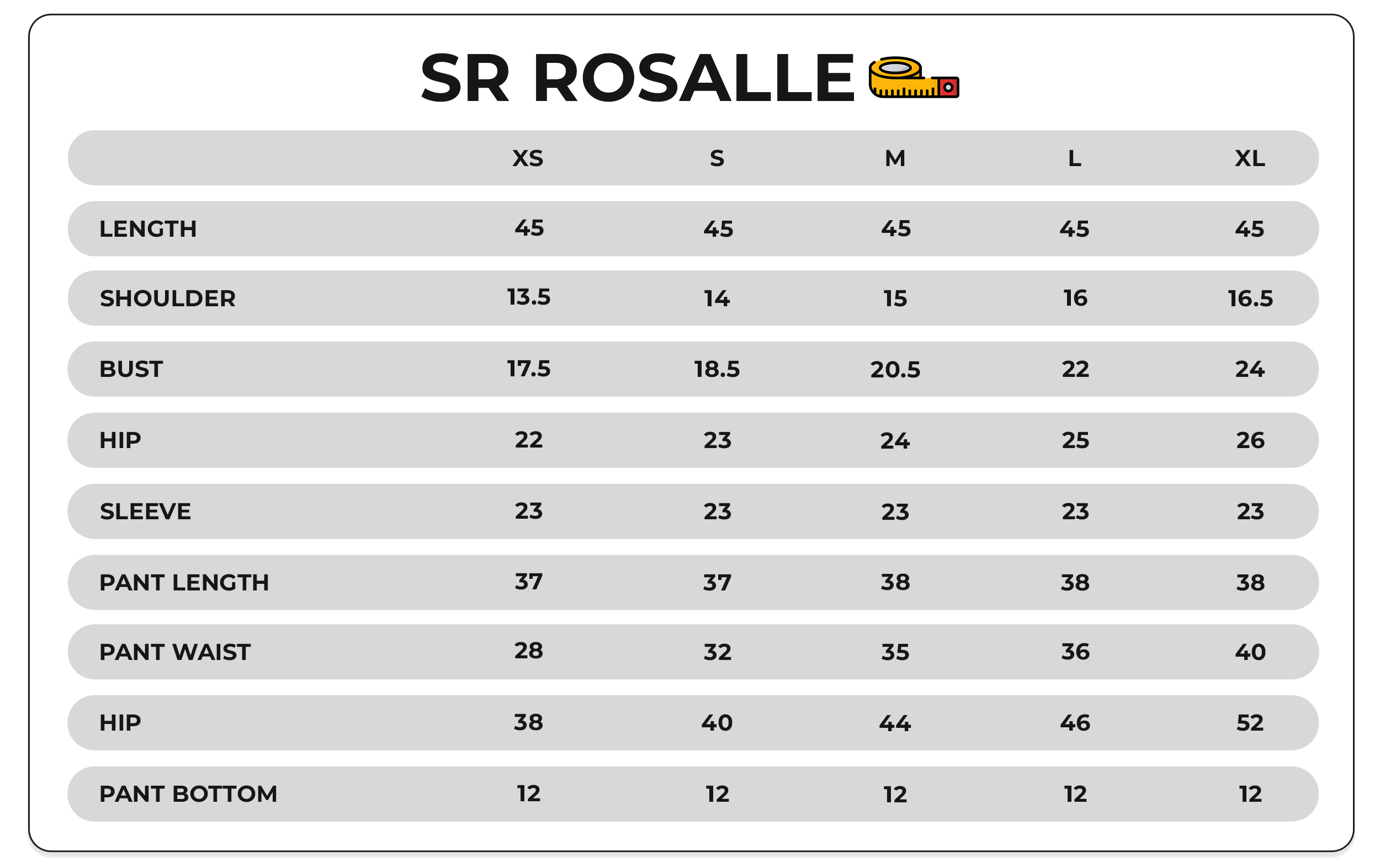 Size Chart Image