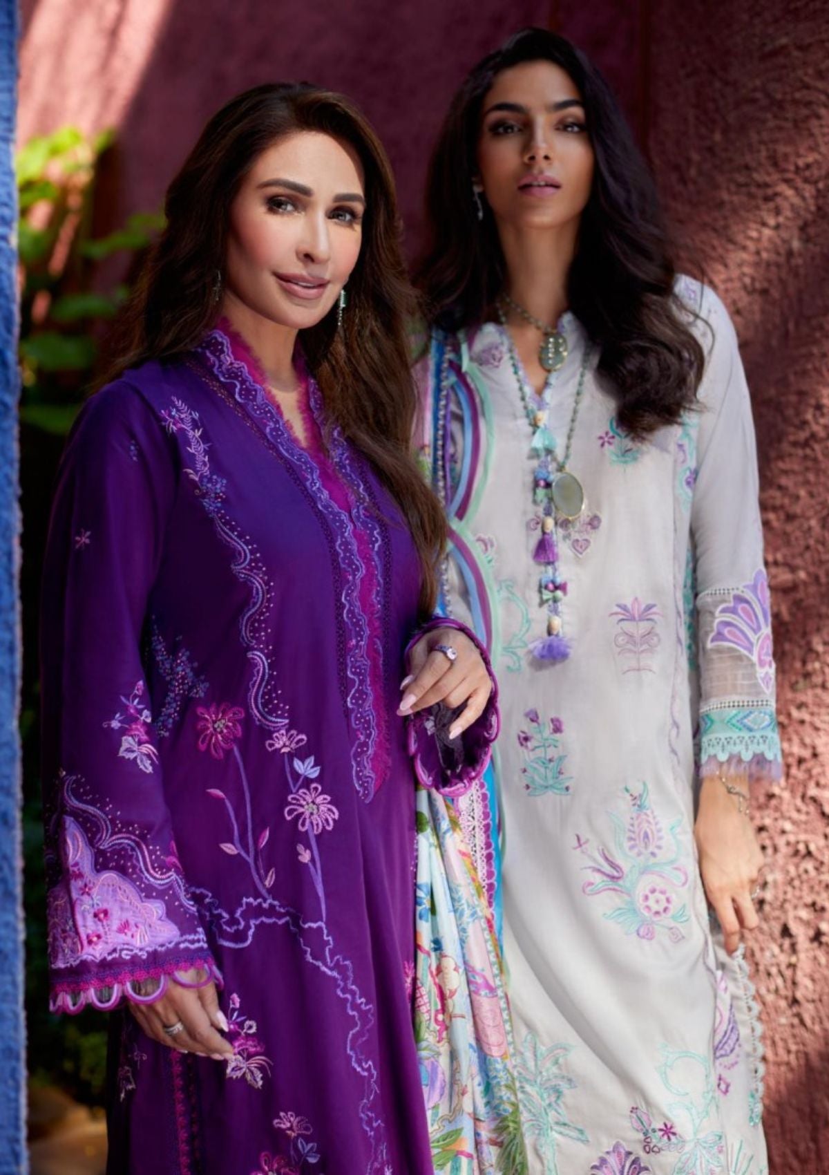 Lawn Collection - Farah Talib Aziz - Suay - Luxury Unstitched '24 - Yuri Purple - FTA#07