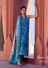 Lawn Collection - Farah Talib Aziz - Suay - Luxury Unstitched '24 - Moana Teal - FTA#03