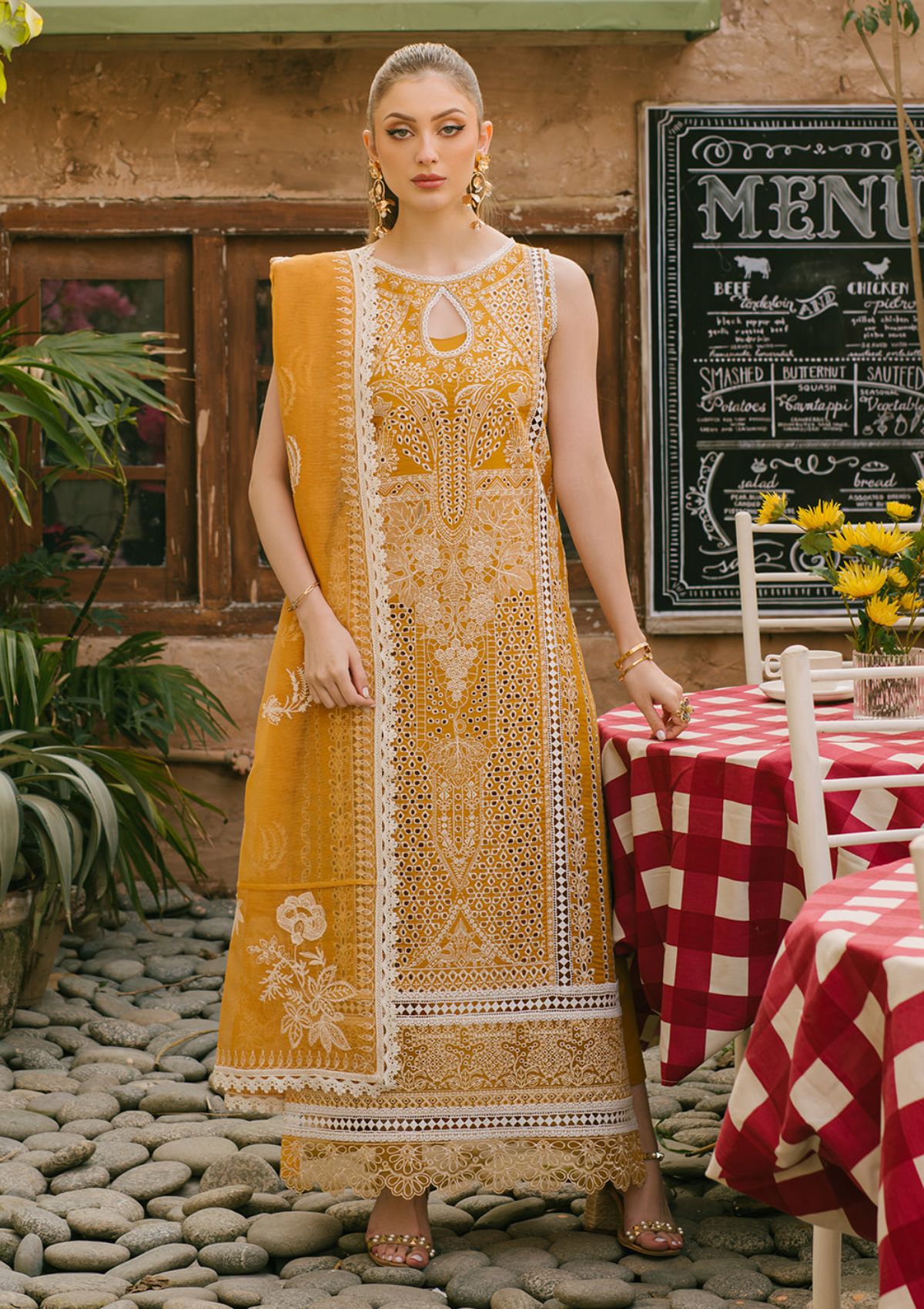 Lawn Collection - Mahnur - Mahrukh - Eid Edit 24 - ME24#10 - SUNFLOWER