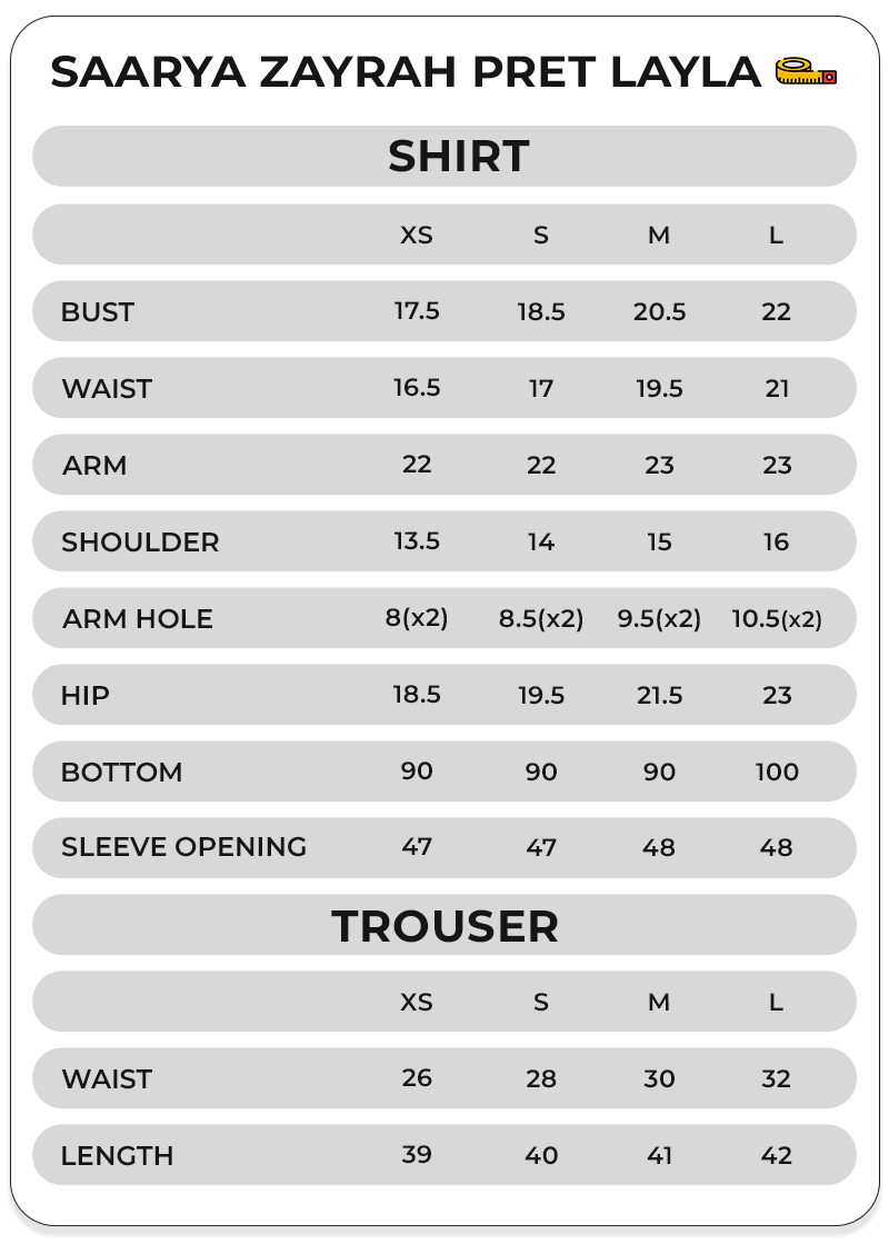 Size Chart Image