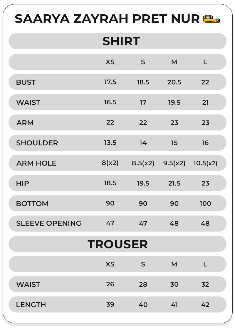 Size Chart Image