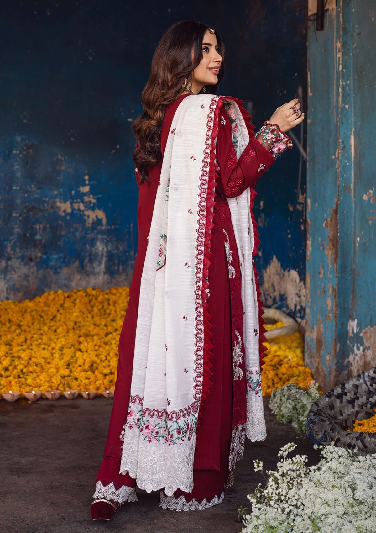 Lawn Collection - Sahane - Sahakari - Chikankari - CT#10001 - Gulaab