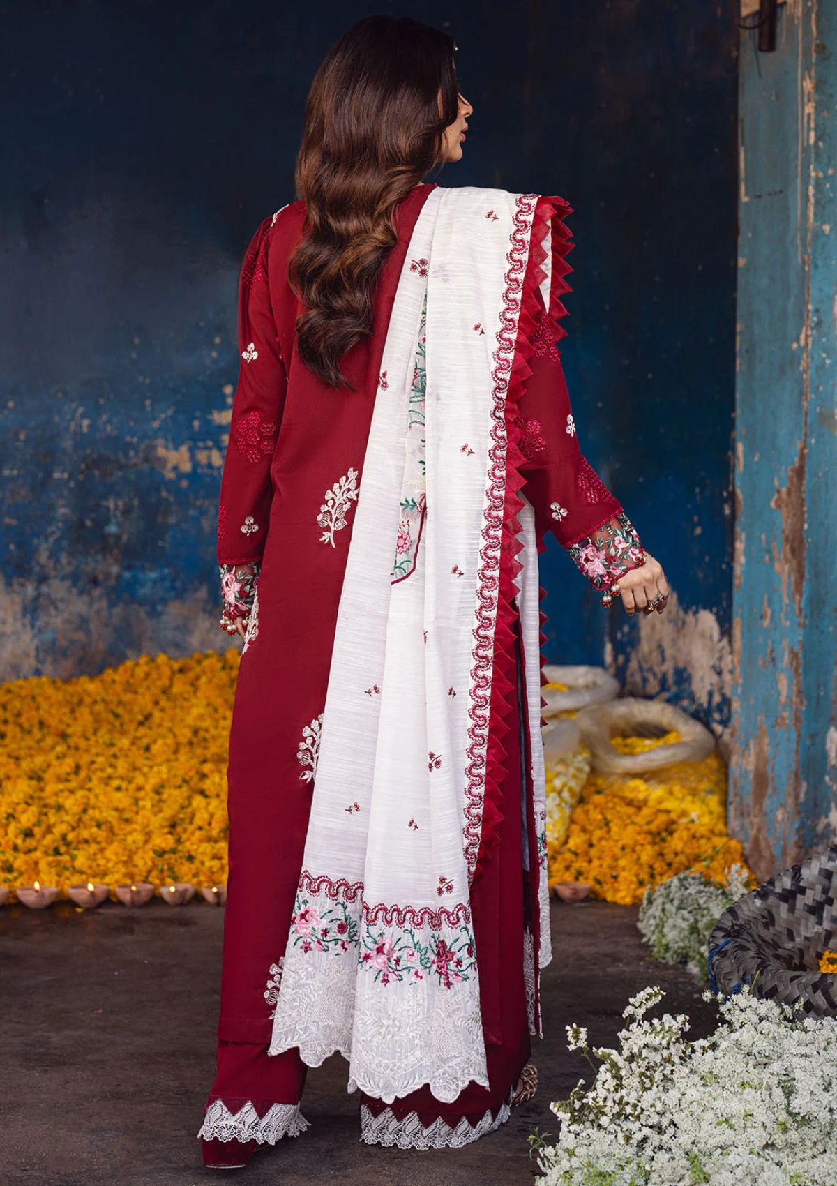 Lawn Collection - Sahane - Sahakari - Chikankari - CT#10001 - Gulaab