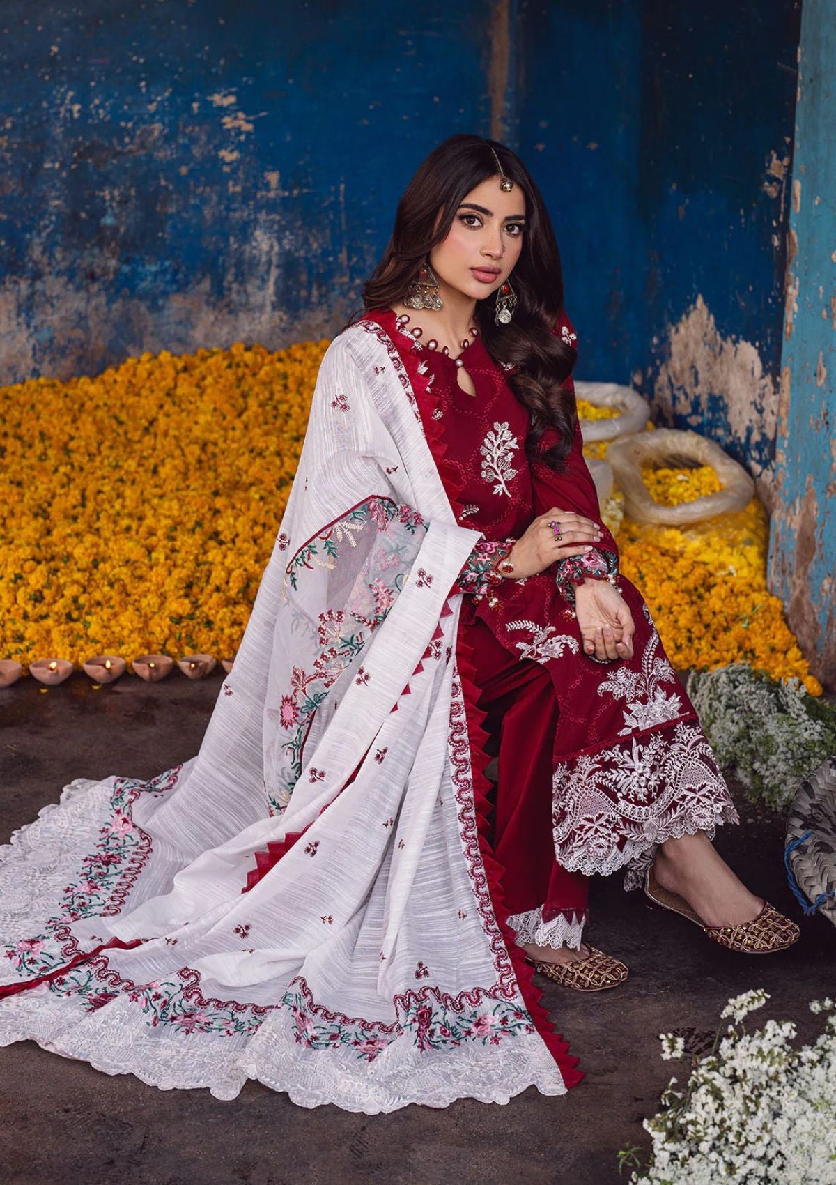 Lawn Collection - Sahane - Sahakari - Chikankari - CT#10001 - Gulaab