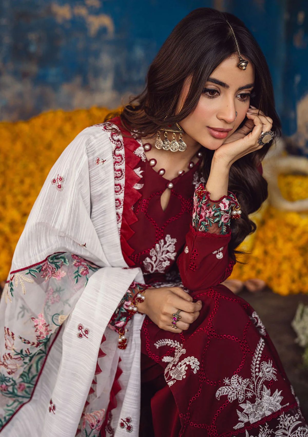 Lawn Collection - Sahane - Sahakari - Chikankari - CT#10001 - Gulaab