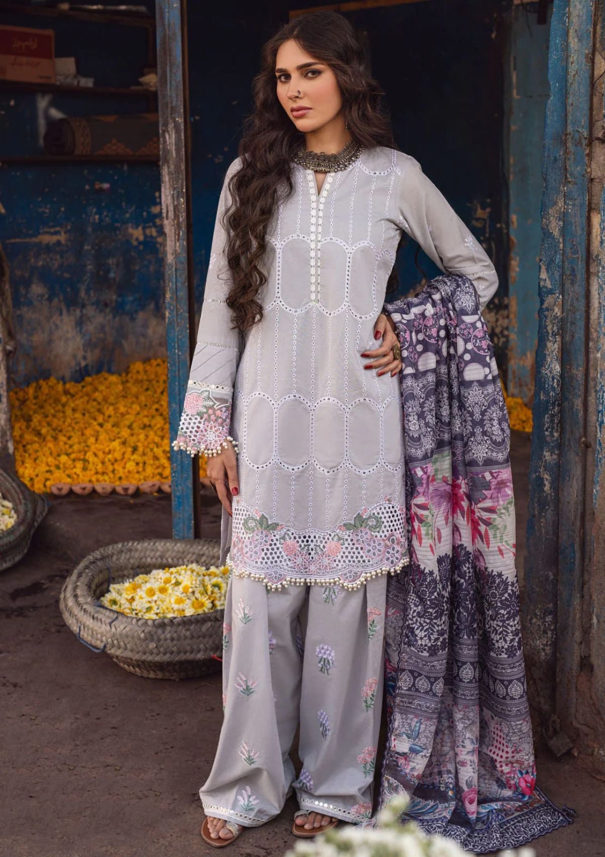 Lawn Collection - Sahane - Sahakari - Chikankari - CT#10007 - Dastaan