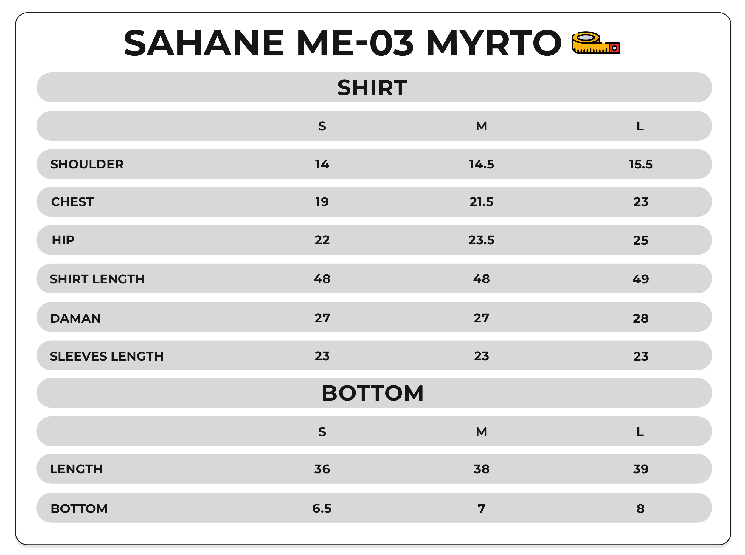 Size Chart Image