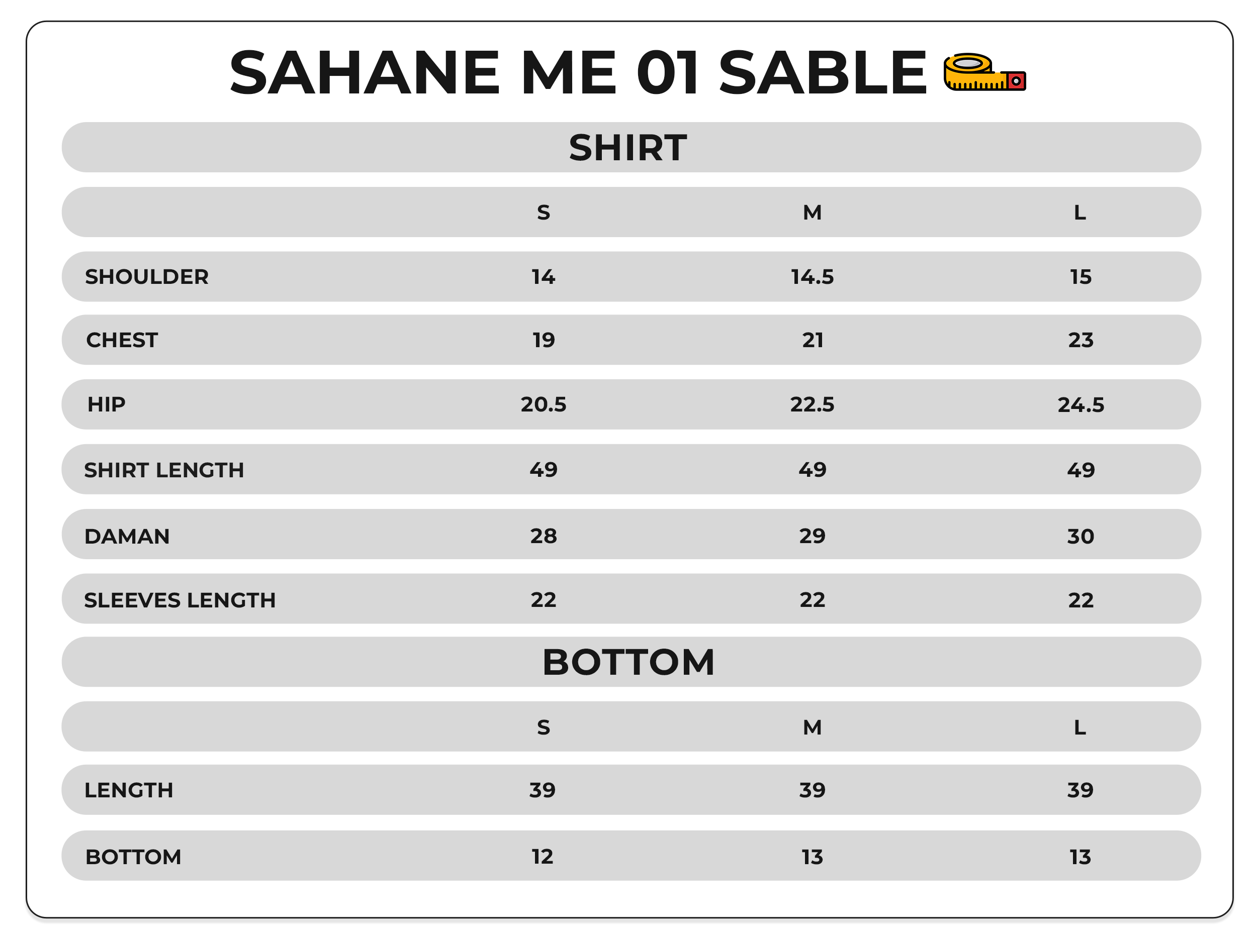 Size Chart Image