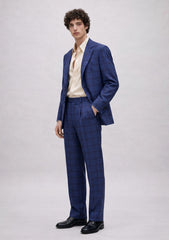 Scabal Torinado Superfine Suiting Pure Wool Fabric - R Blue