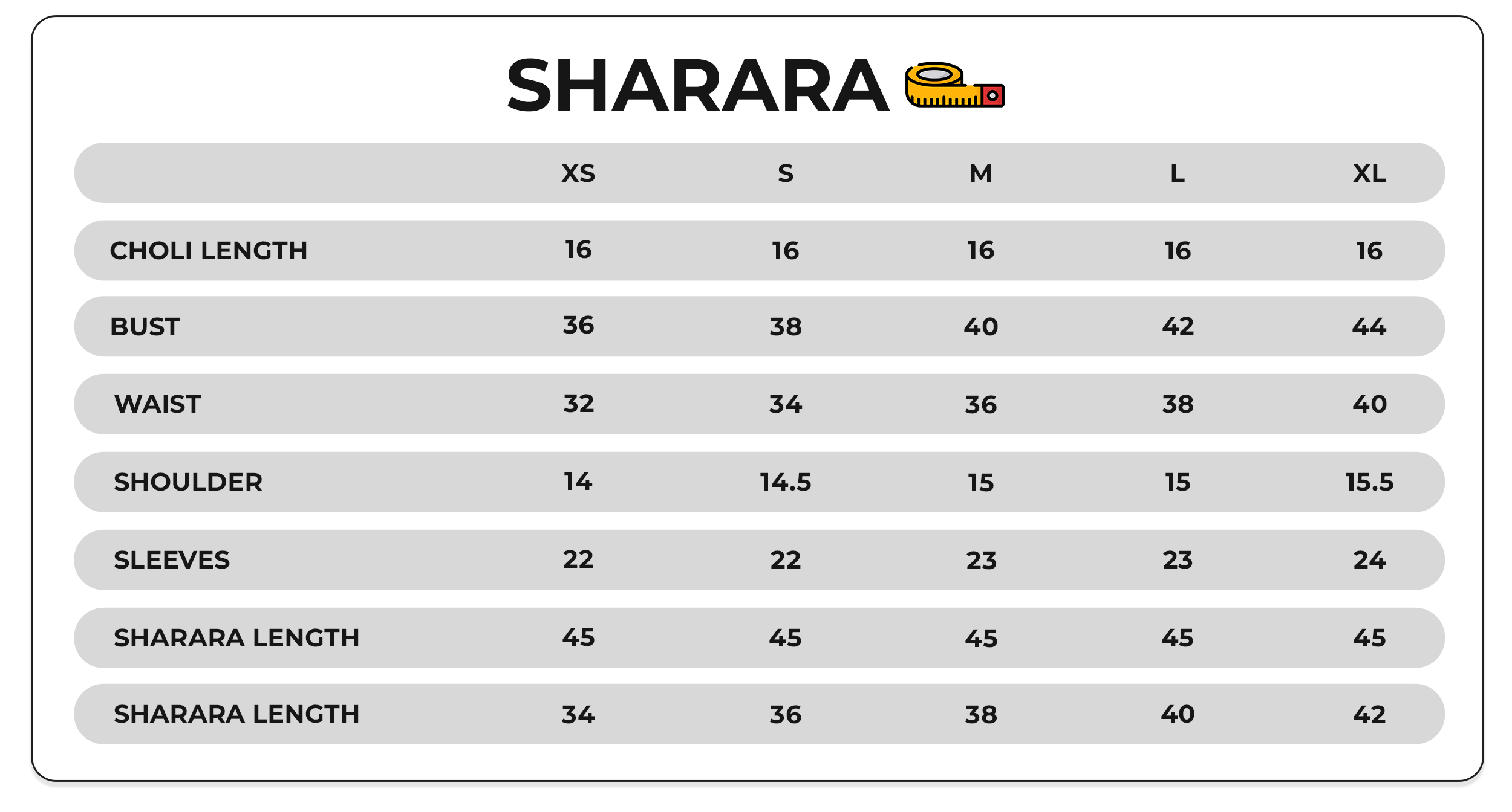 Size Chart Image