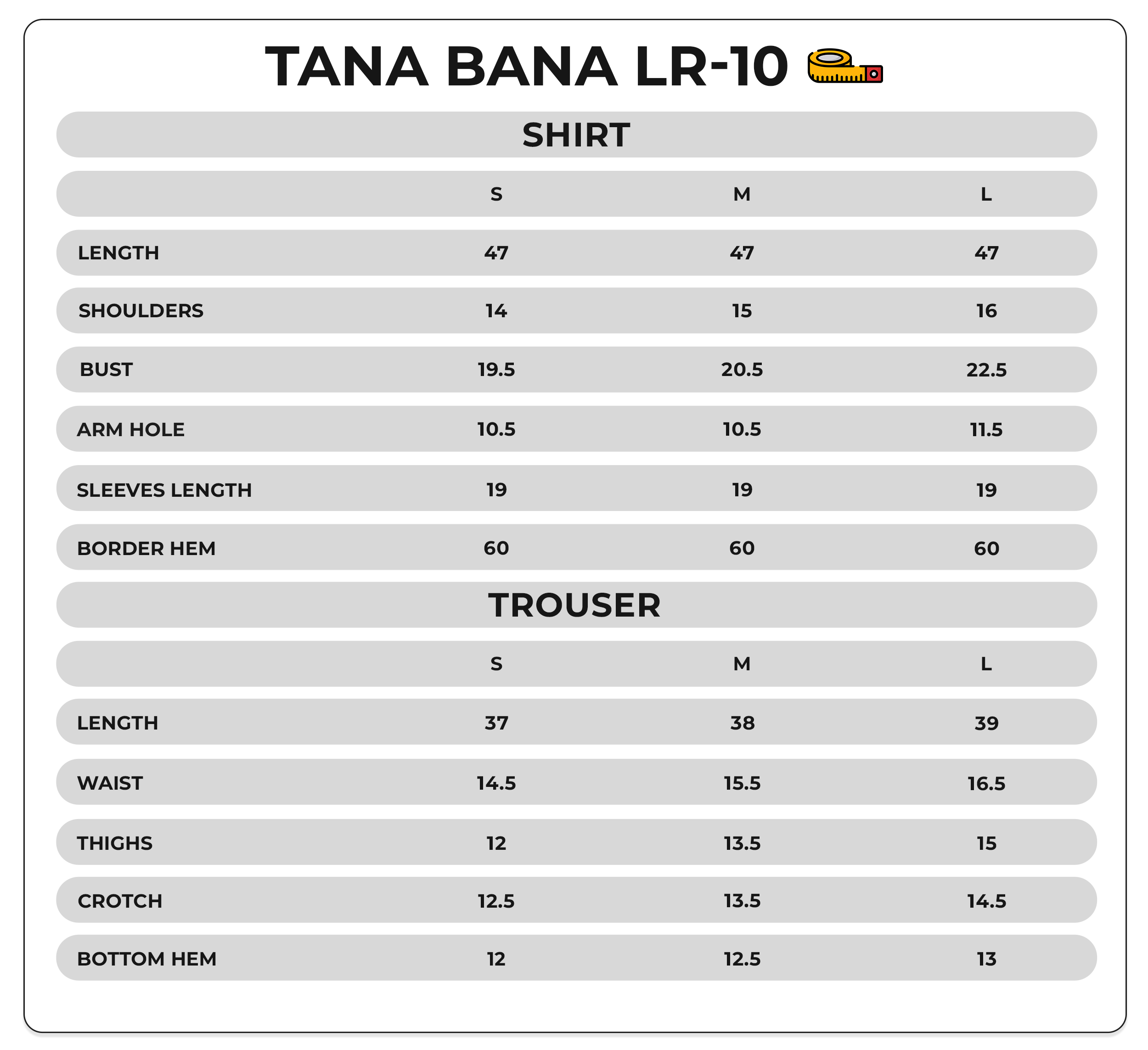 Size Chart Image