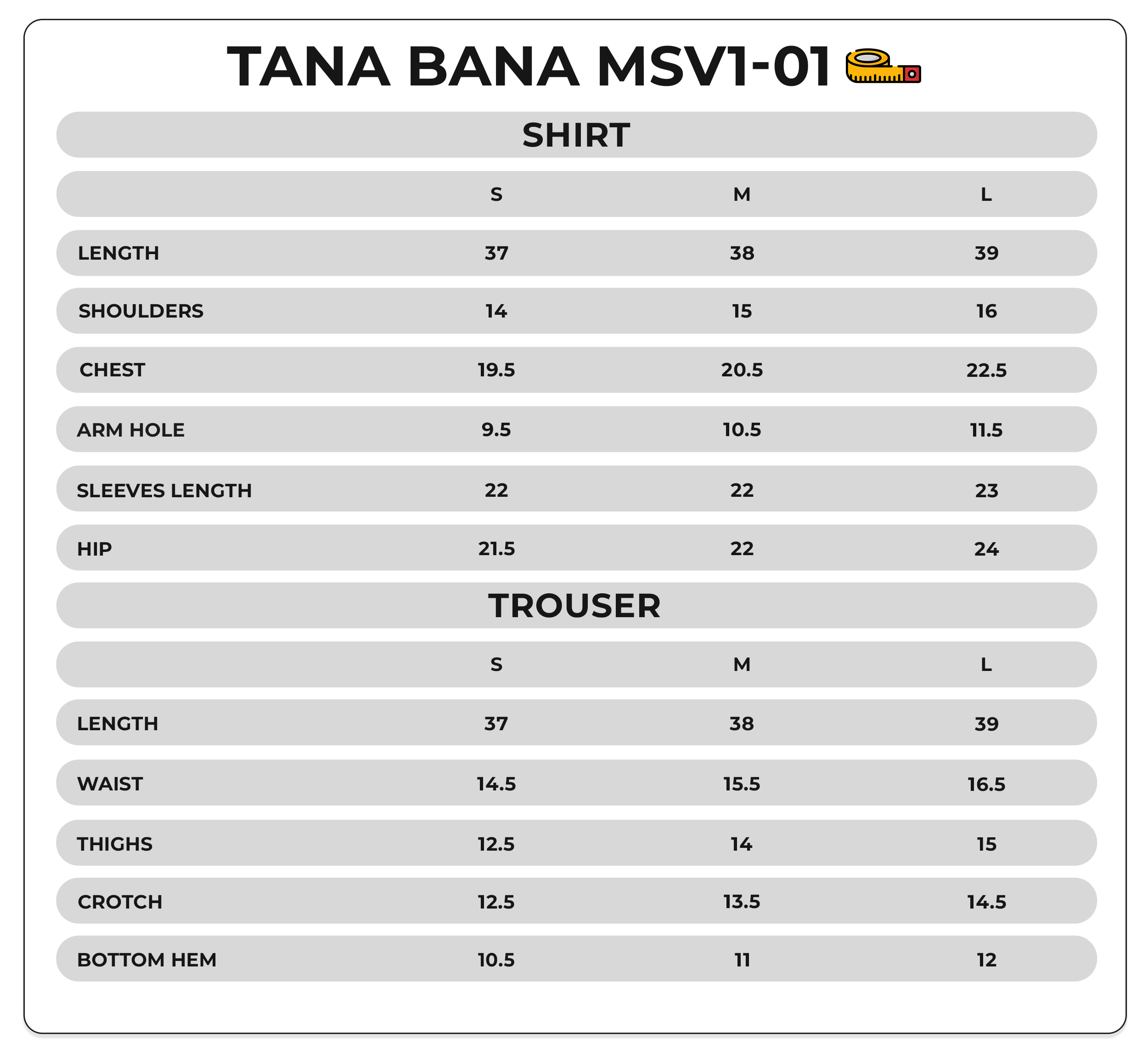 Size Chart Image