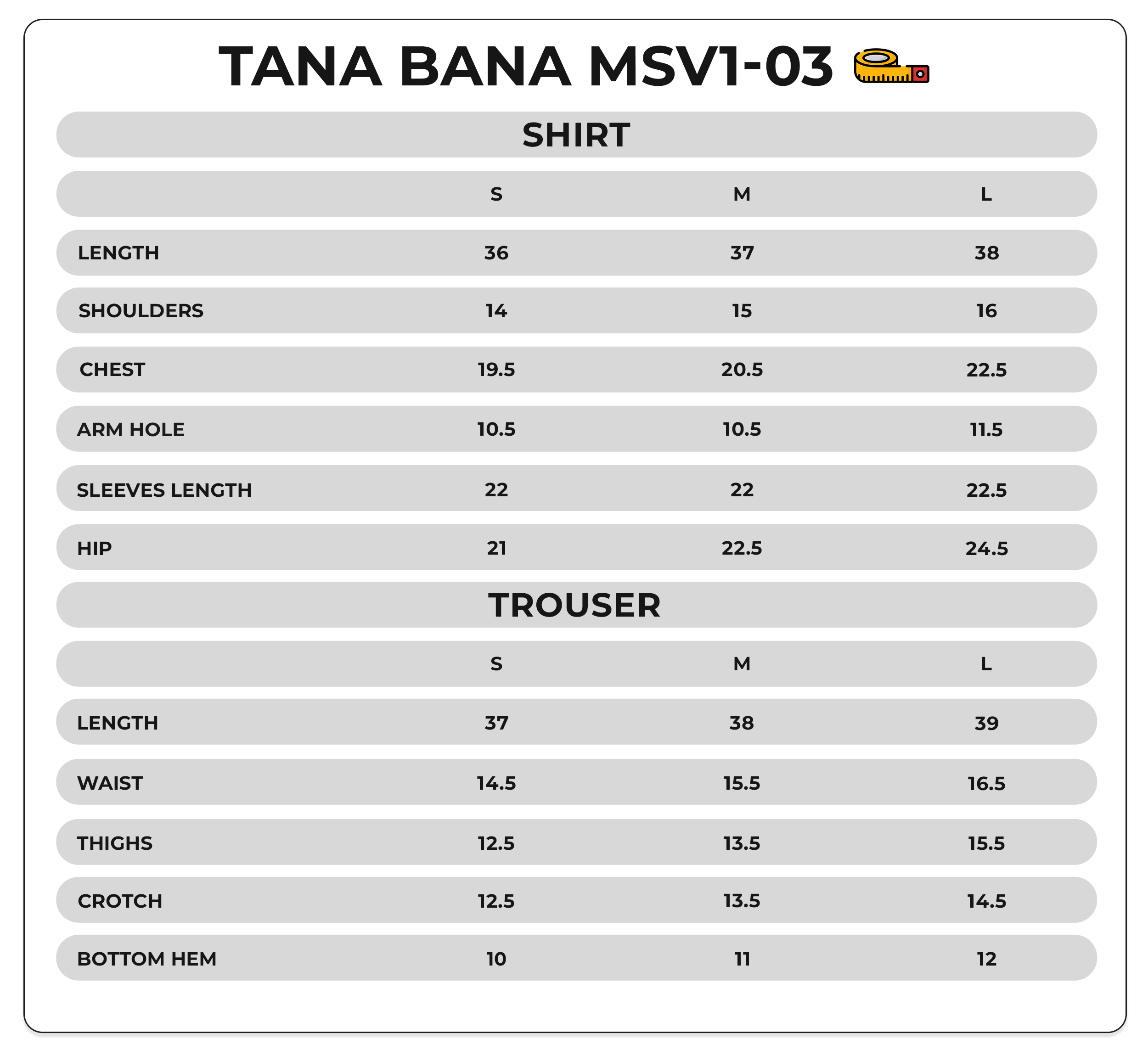 Size Chart Image