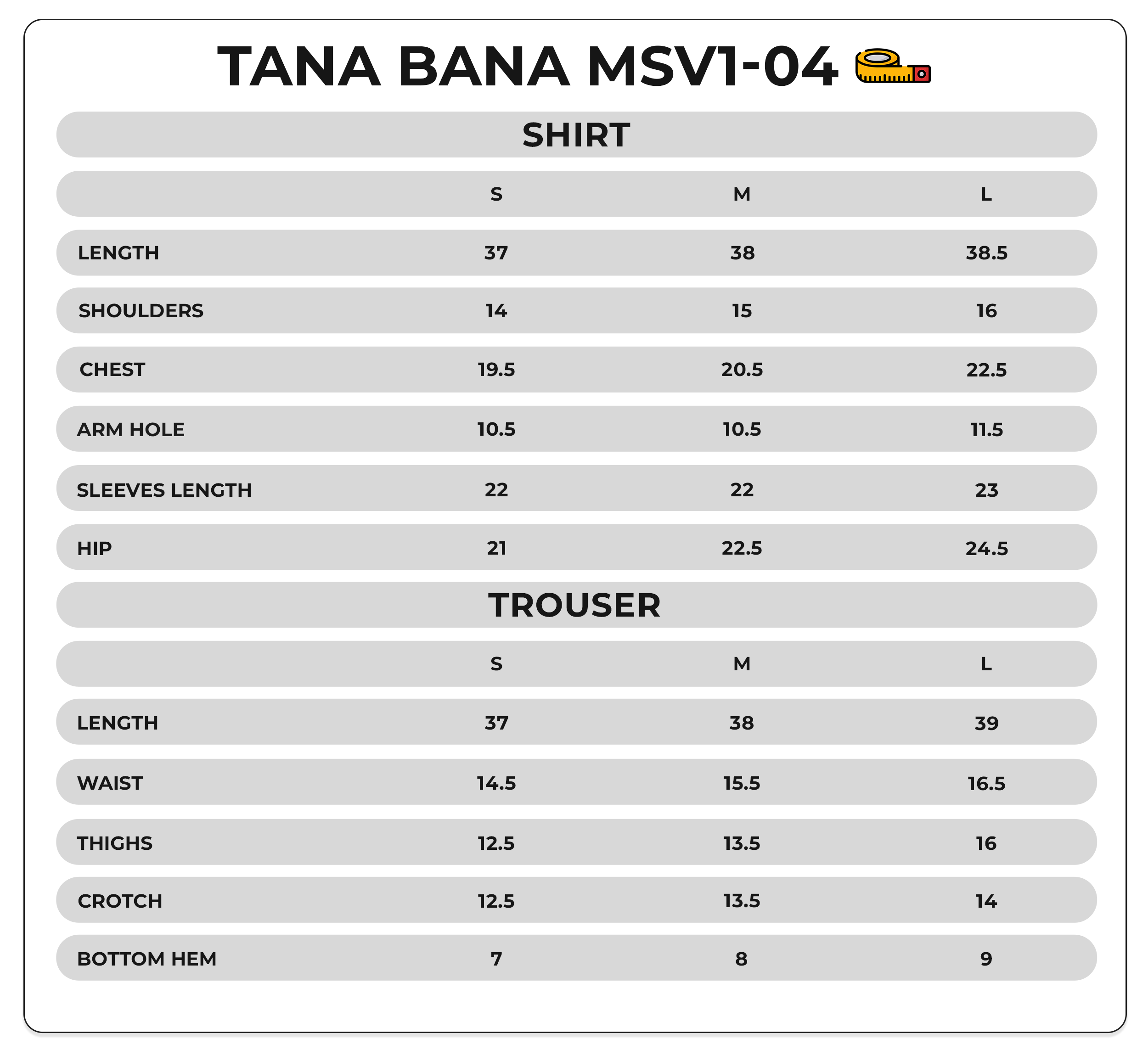 Size Chart Image