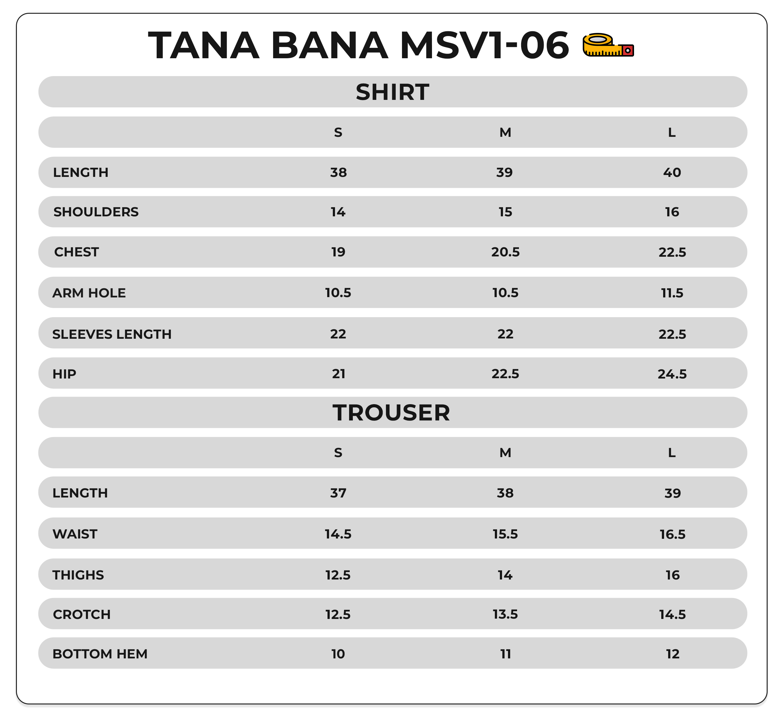 Size Chart Image