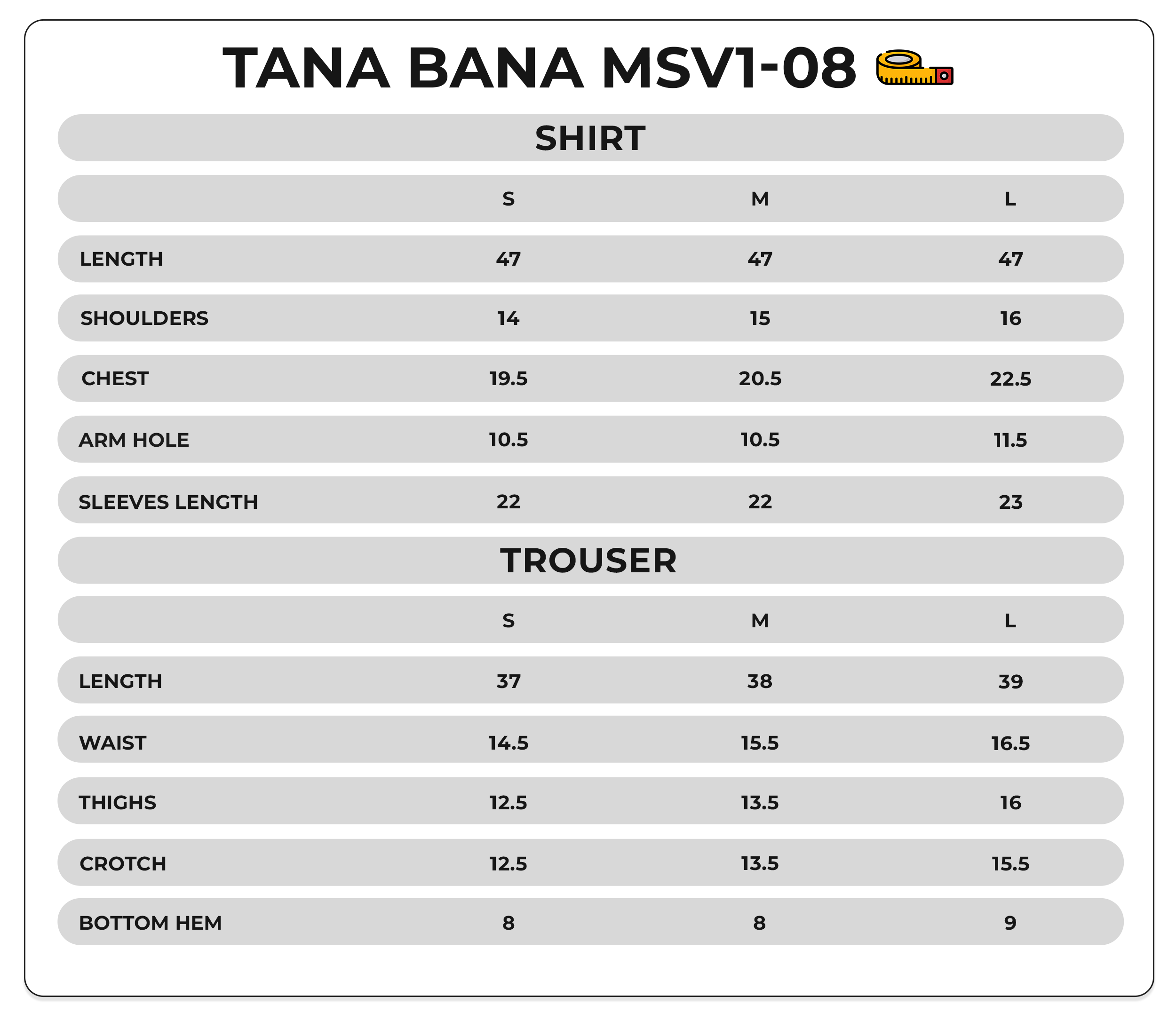 Size Chart Image