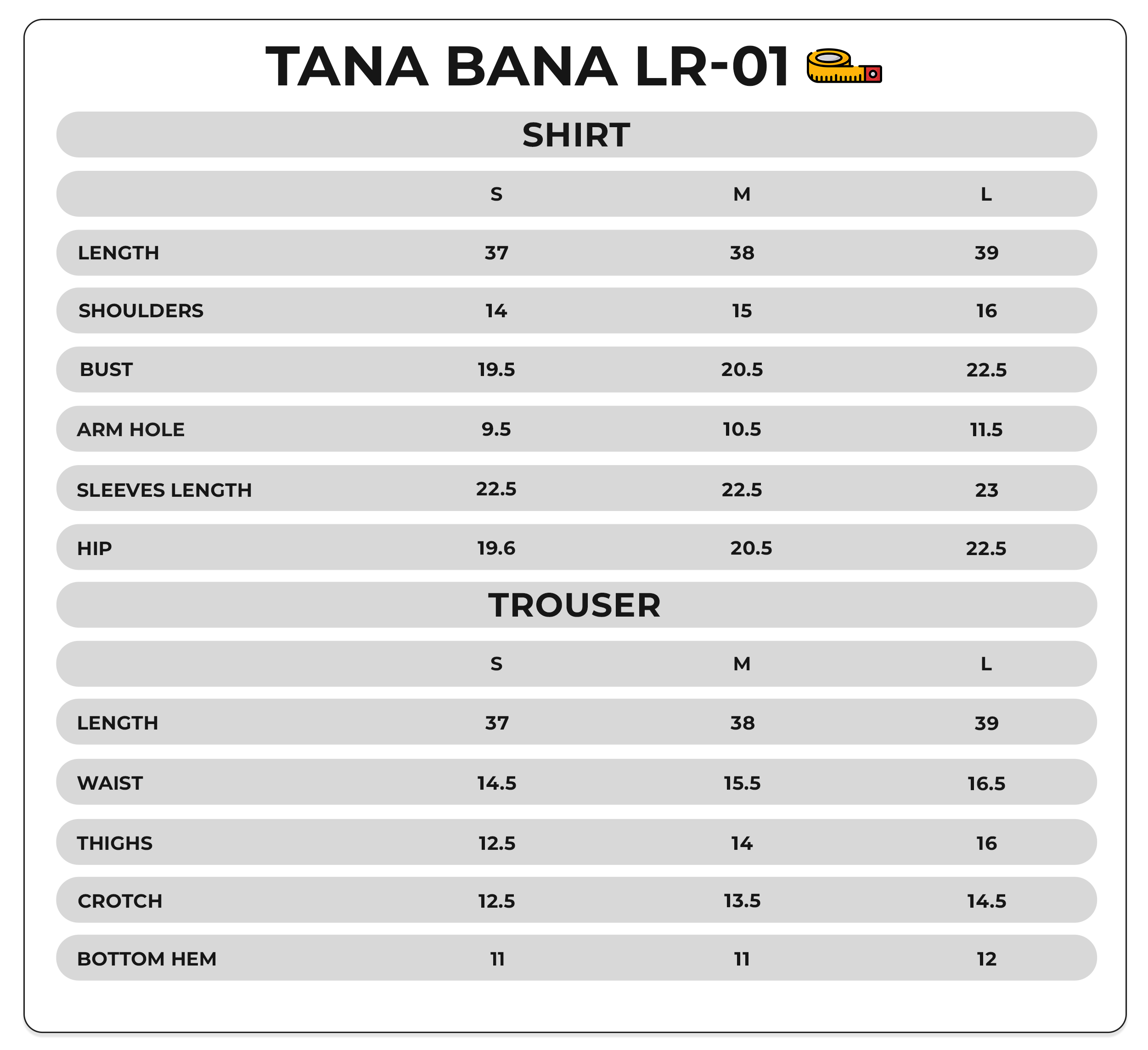 Size Chart Image