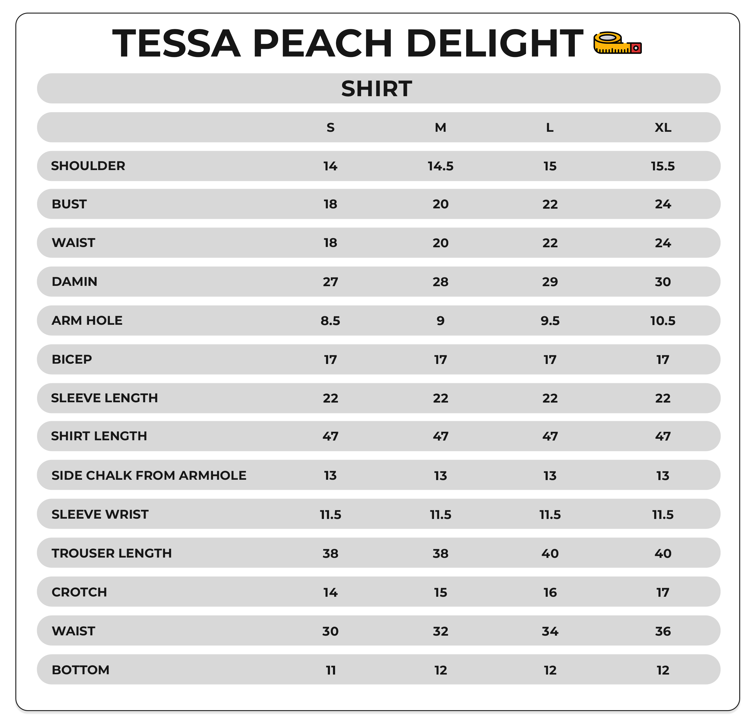 Size Chart Image