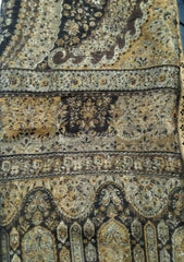 Pashmina Zari Jamawar Shawl D#112 - Brown