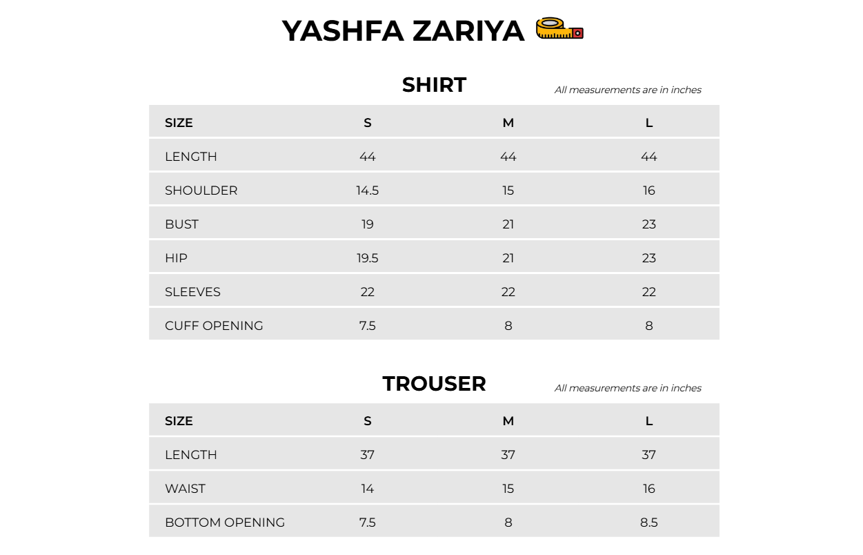 Size Chart Image