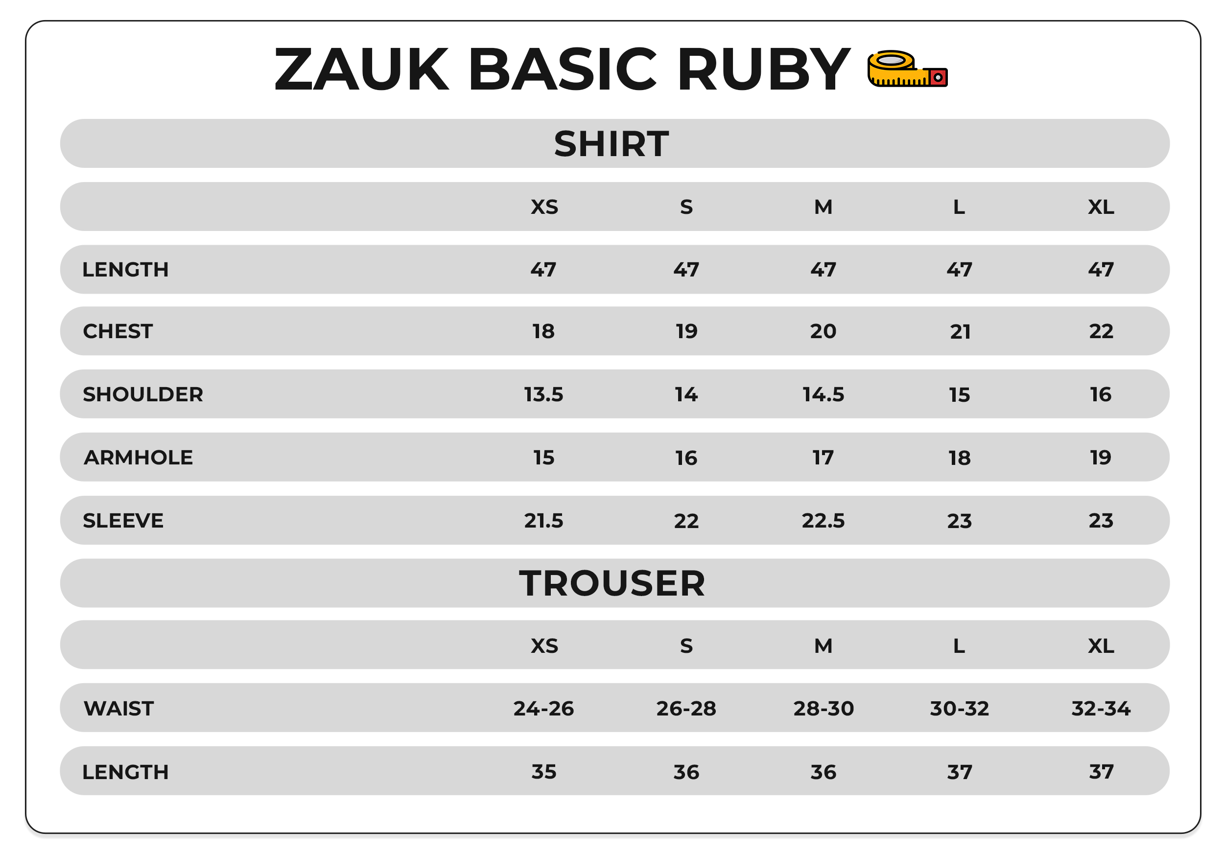 Size Chart Image