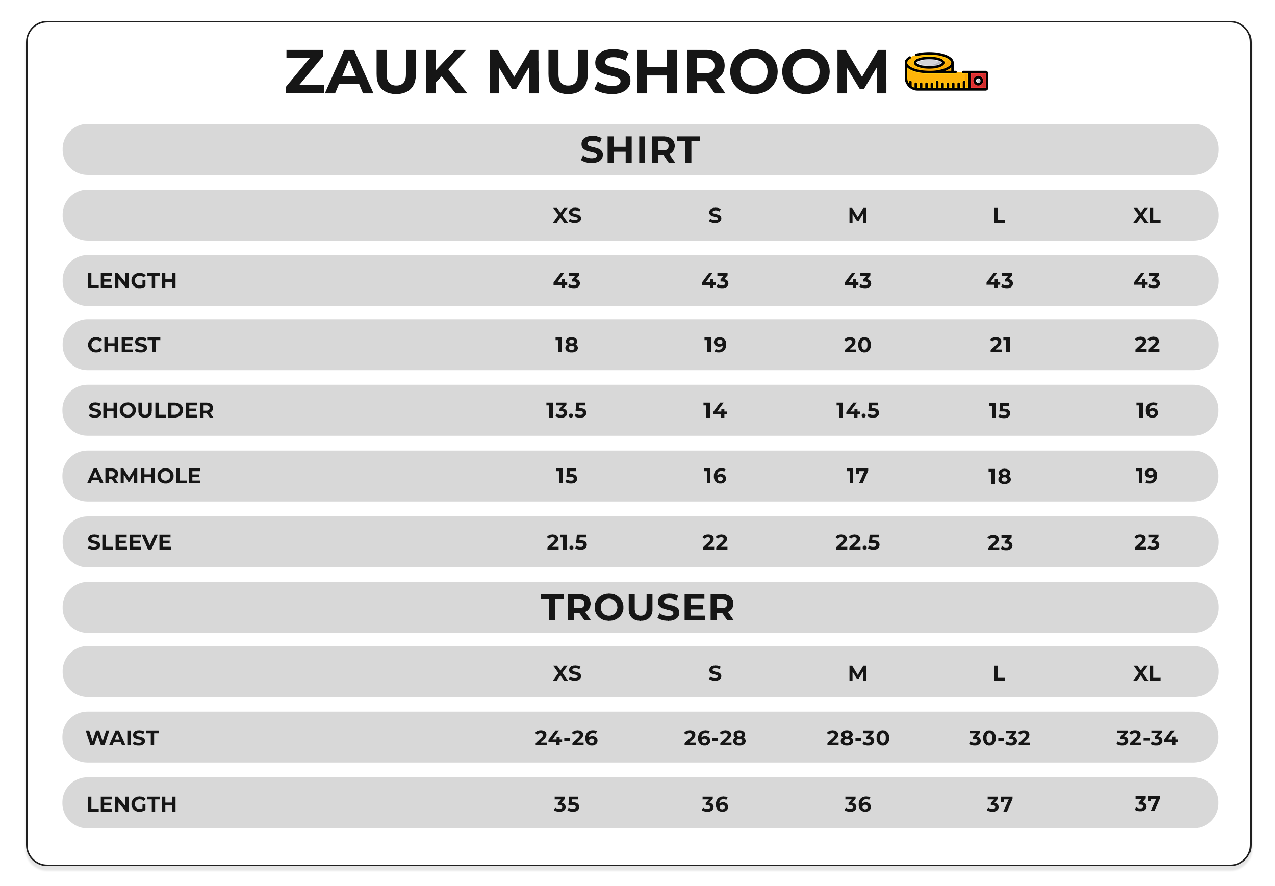 Size Chart Image