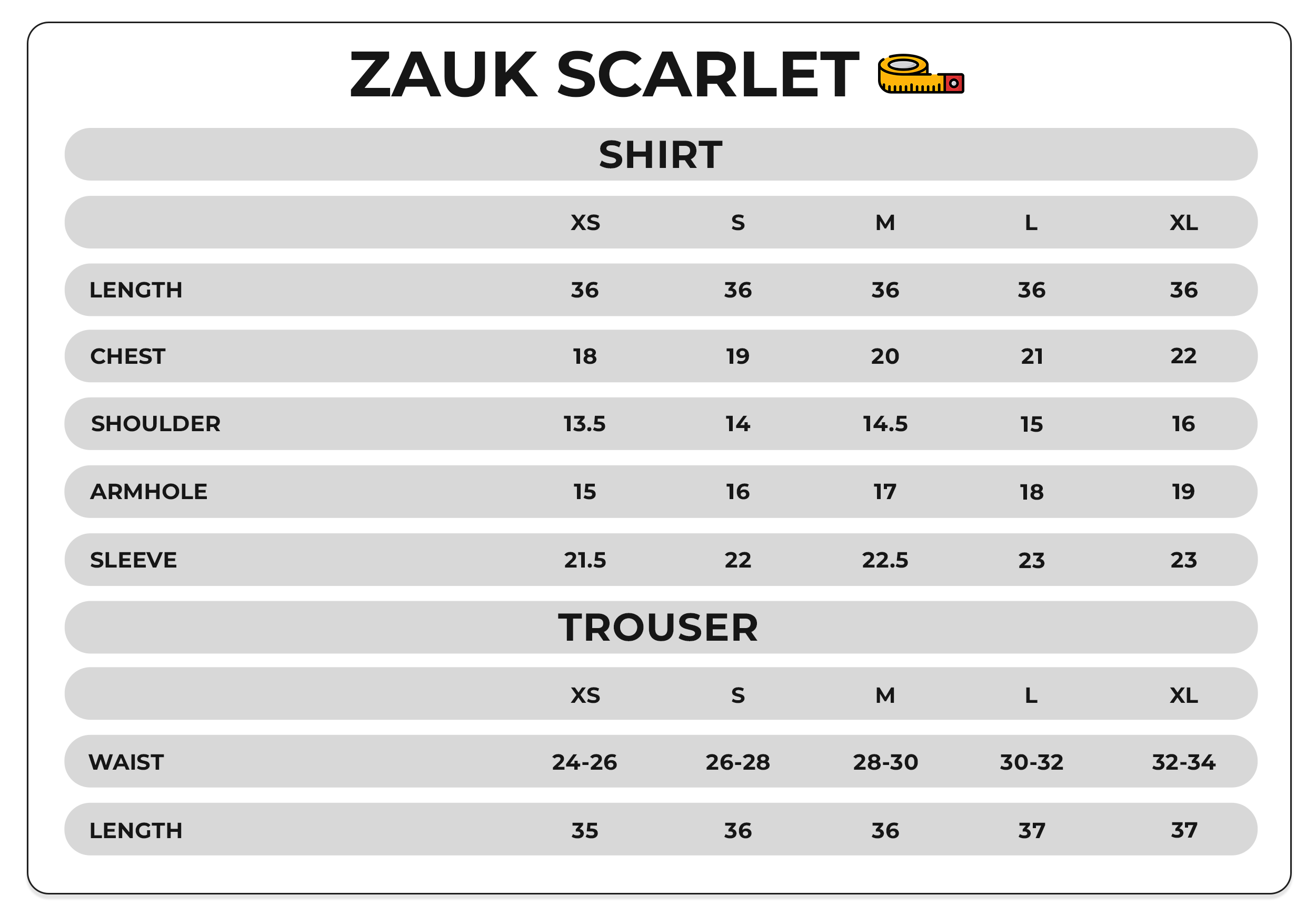 Size Chart Image