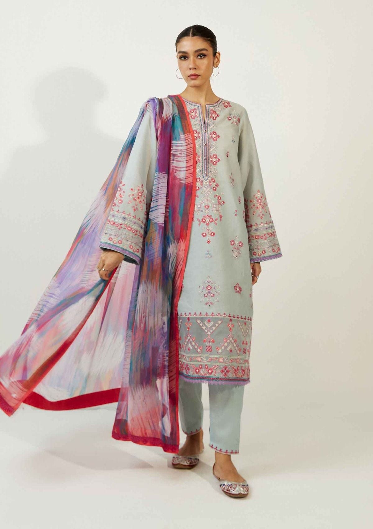 Lawn Collection - Zara Shahjahan - Coco - Unstitched - V02 - ZS#7B