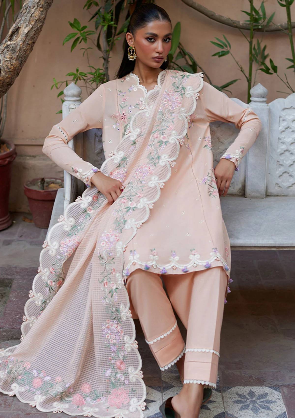 Lawn Collection - Zaha - Unstitched - Festive 24 - ZF24#06 - Shams