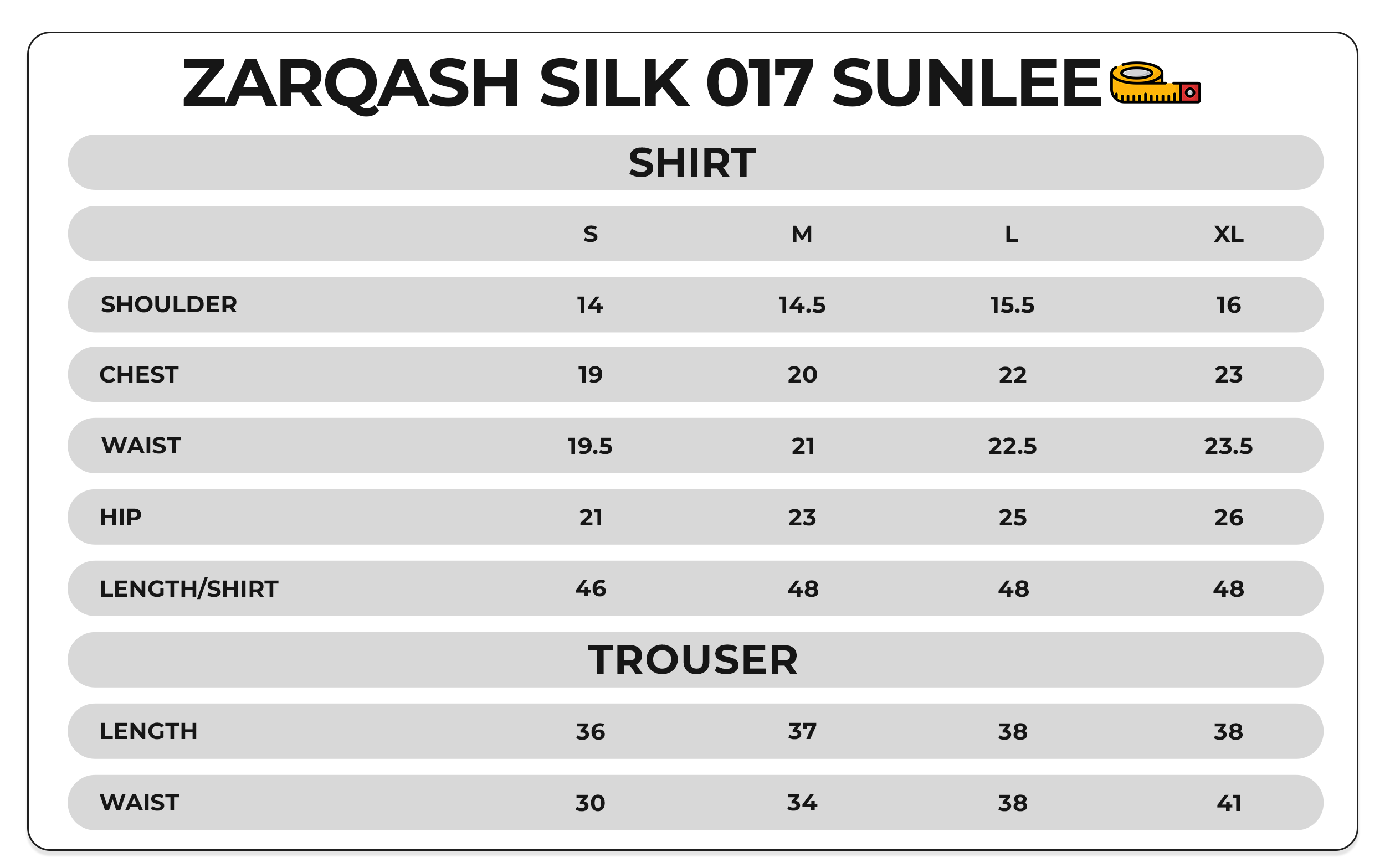 Size Chart Image