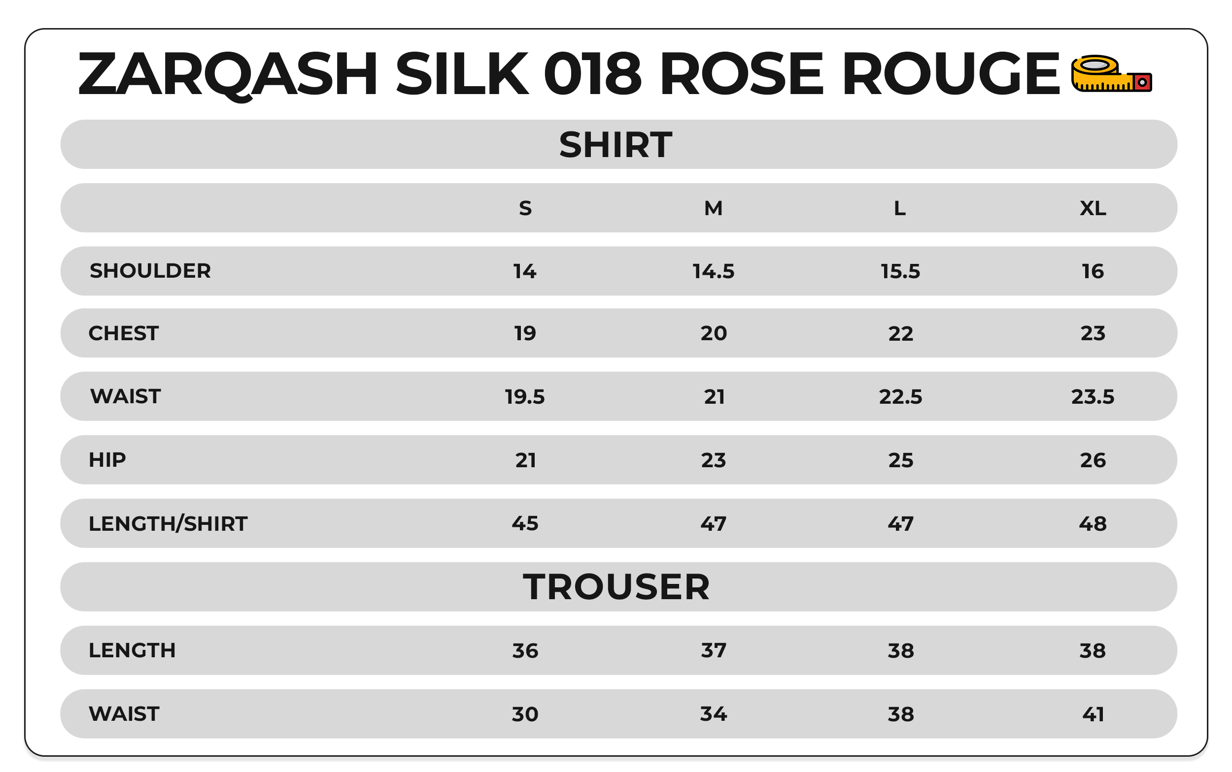 Size Chart Image