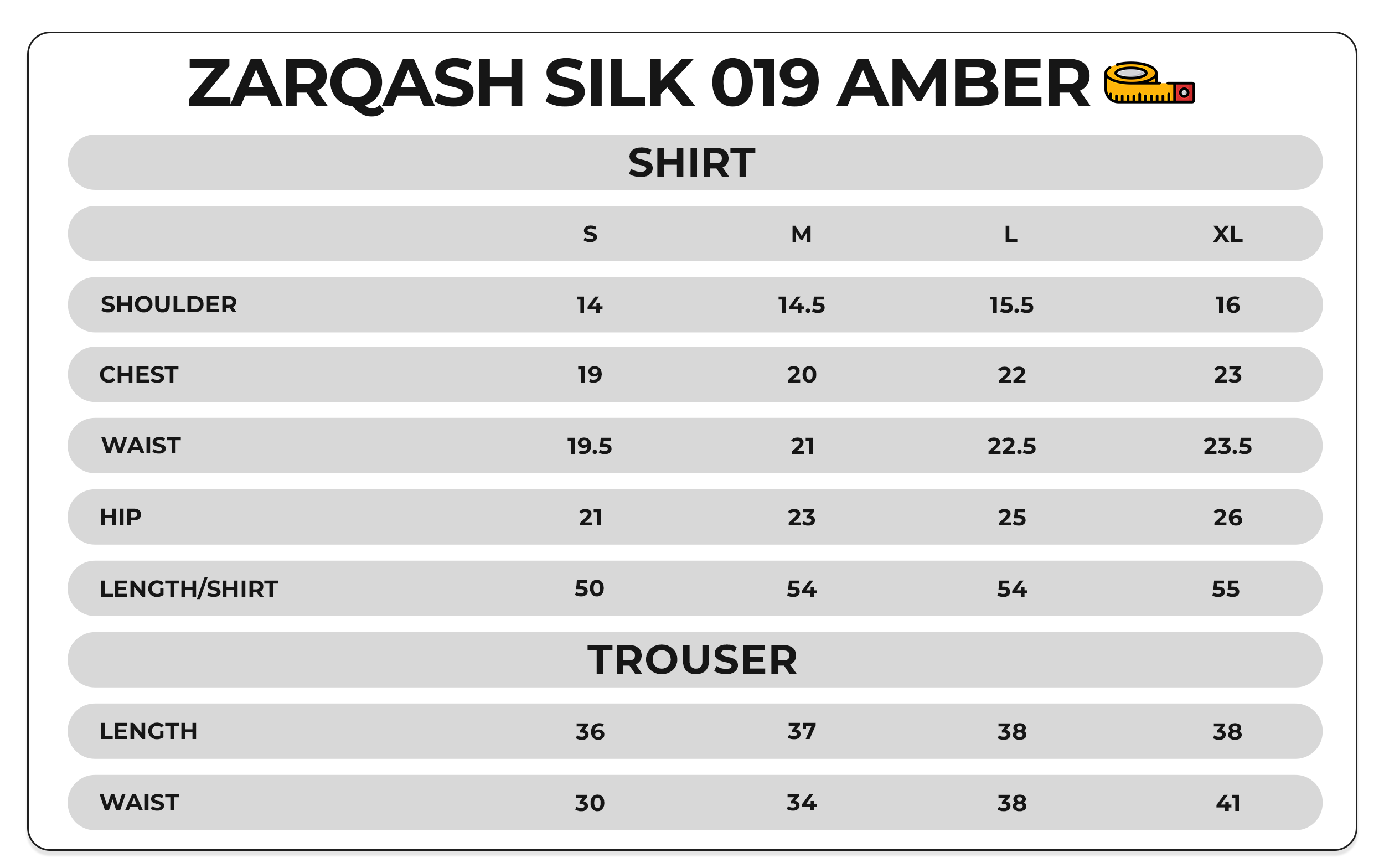 Size Chart Image